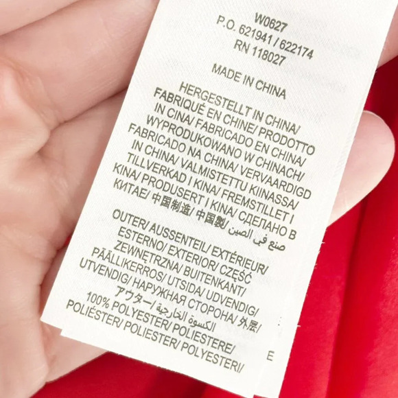 Boden Imogen Red Floral Chiffon Tie Neck Long Sleeve Dress Women's US 8 Regular - Picture 10 of 11